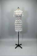 ED2005 White Lace Short Sleeve Cocktail Dress - Sample Sale AUD $249