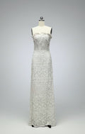 ED2008 Strapless Graphic Lace Column Wedding Gown - Sample Sale AUD $599