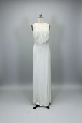 ED2014 Minimalist Halter Neck Pleated Column Gown - Sample Sale AUD $249