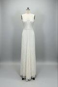 ED2016 Strapless All-Over Lace Sheath Wedding Gown with Bustier Bodice - Sample Sale AUD $349